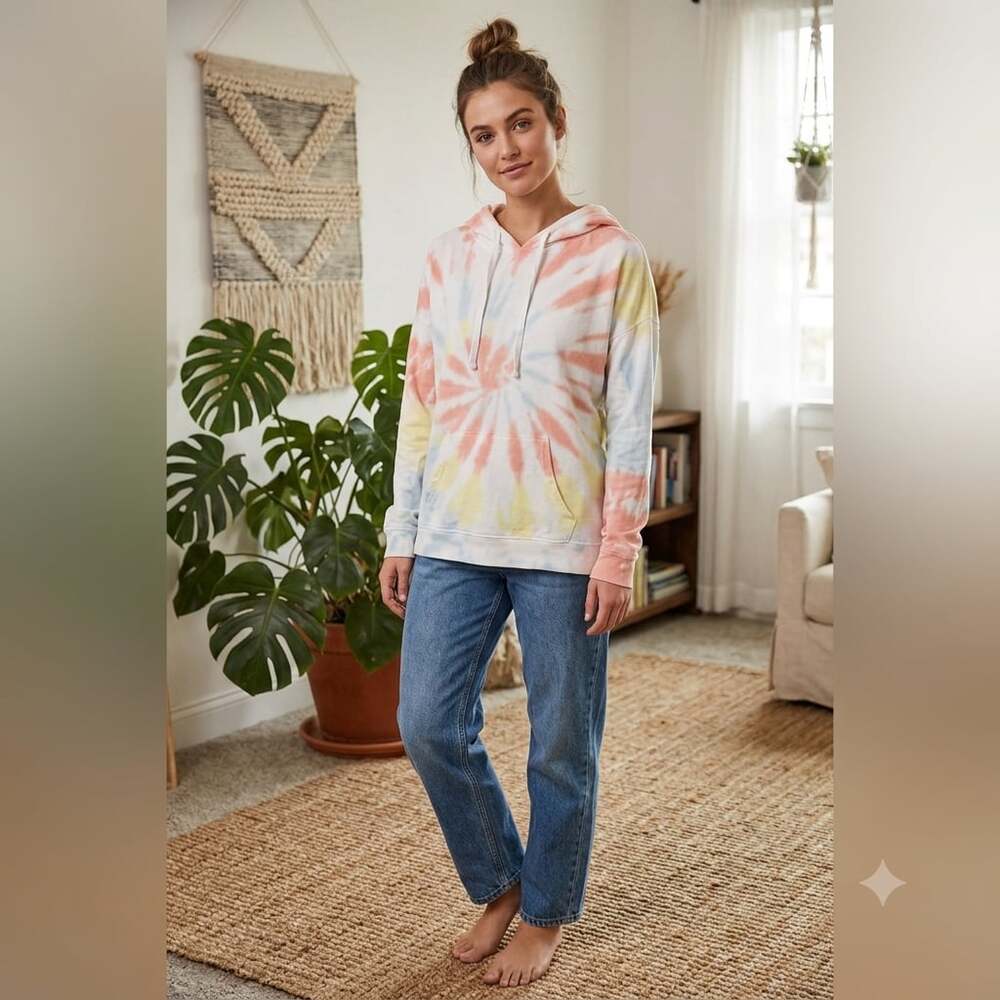 Dreamsicle Pastel Tie-Dye Pullover Hoodie T-shirt Z125LM